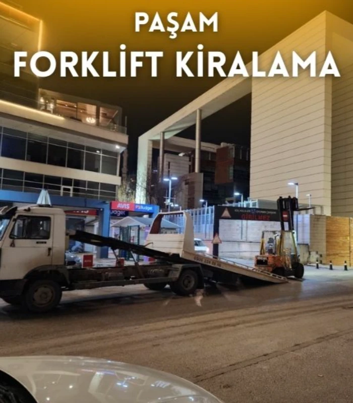 Ostim kiralık forklift hizmeti veren Paşam Forklift Kiralama sahada çalışma